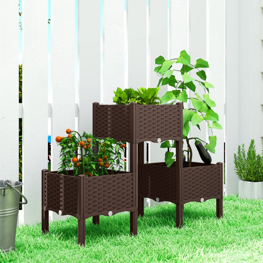 سرير زراعة مرتفع مصنوع من البل - مراجعة Self-Watering Planter وسعره