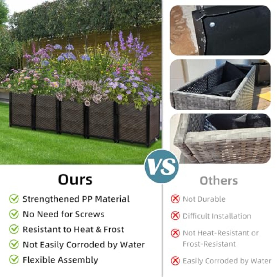 صندوق زراعة مرتفع ذاتي الري لل - مراجعة Self-Watering Planter وسعره