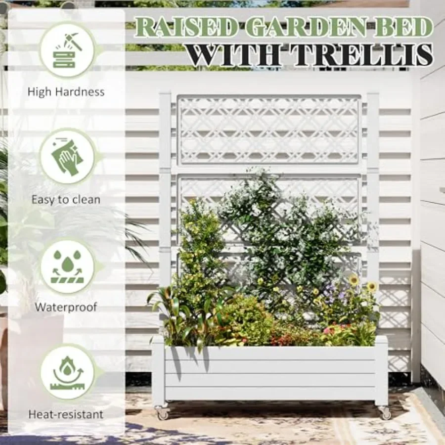سرير زراعة مرتفع بتصميم شبكي،  - مراجعة Self-Watering Planter وسعره