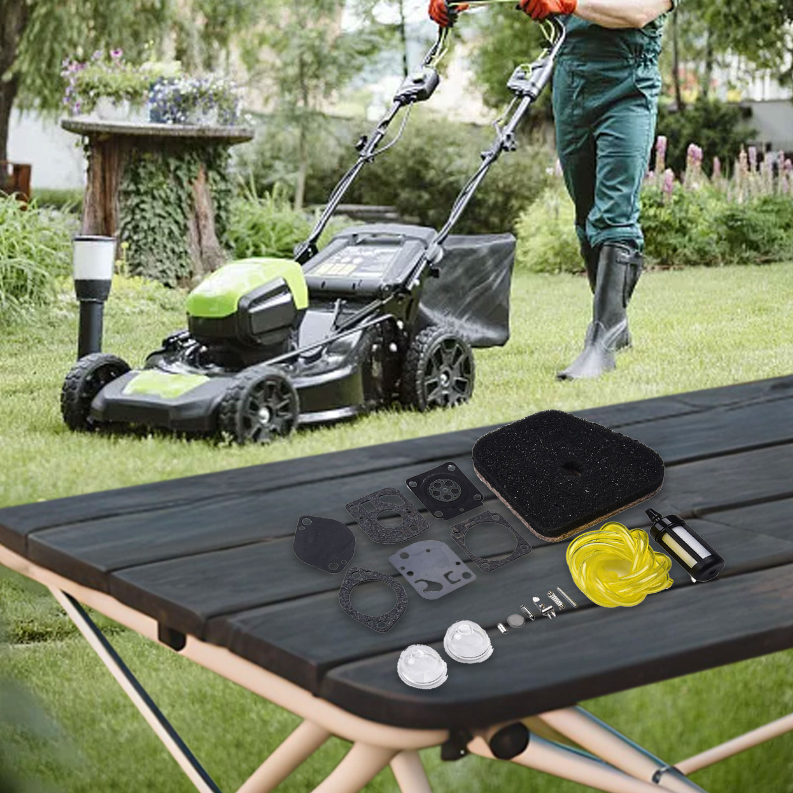 طقم خدمة الكاربراتير لمختلف مح - مراجعة Gardening Tools Essential وسعره